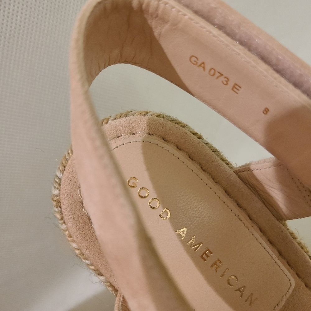 Good American Women's Espadrille Wedge Sandals Sz 8. Cute shoes! - Picture 8 of 8